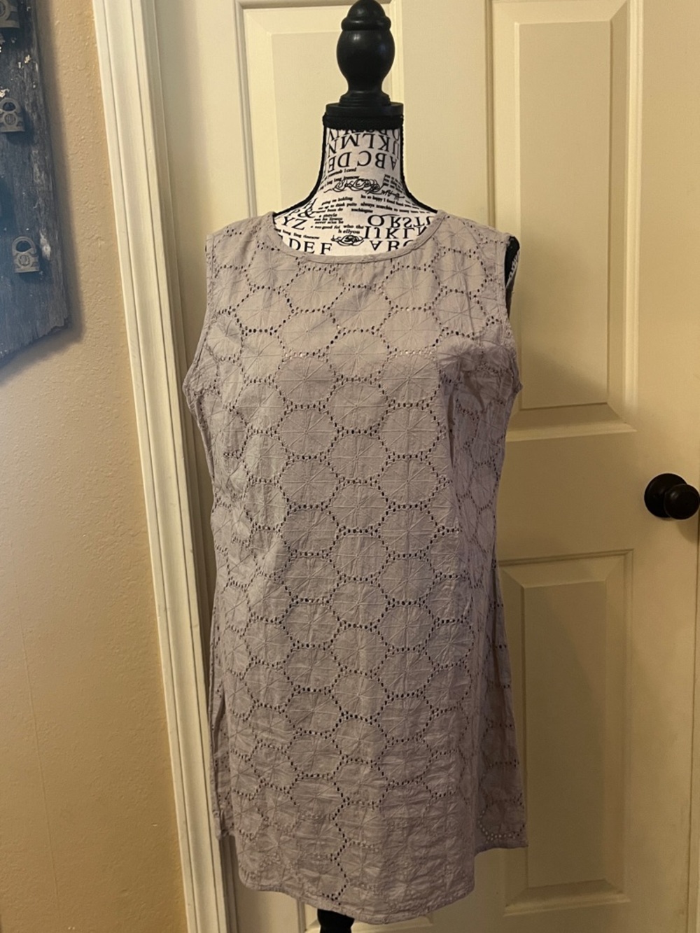 Moda Mare Beige eyelet cover up
